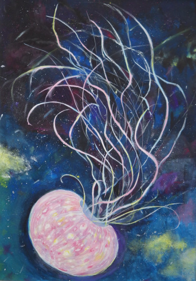 １年菊地保乃花「宙に浮かぶ」