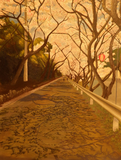 １年二宮楓佳「桜の道」